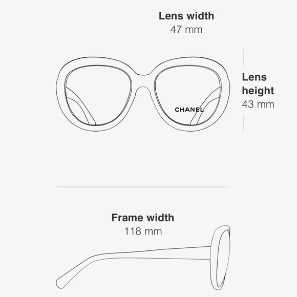 CHANEL light gold frames with case - Picture 6 of 6